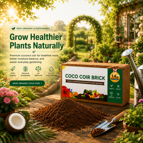 Back to The Roots Organic Coir, 51 Quart Expanding Soil, Great for Seeds and Potting